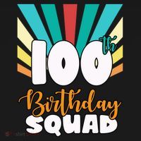 100th Birthday Squad 100 Years Old Apron thumb 3