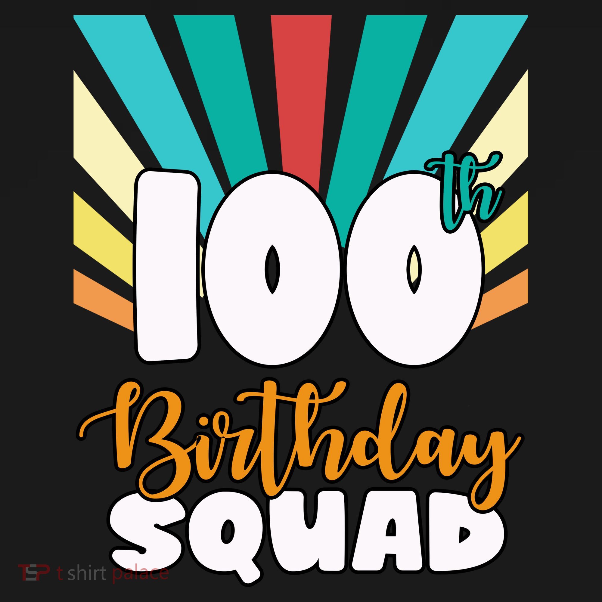 100th Birthday Squad 100 Years Old Backpack