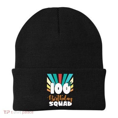 100th Birthday Squad 100 Years Old Beanie