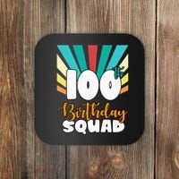 100th Birthday Squad 100 Years Old Coaster thumb 0