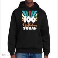 100th Birthday Squad 100 Years Old District V.I.T. Heavyweight Hoodie thumb 0