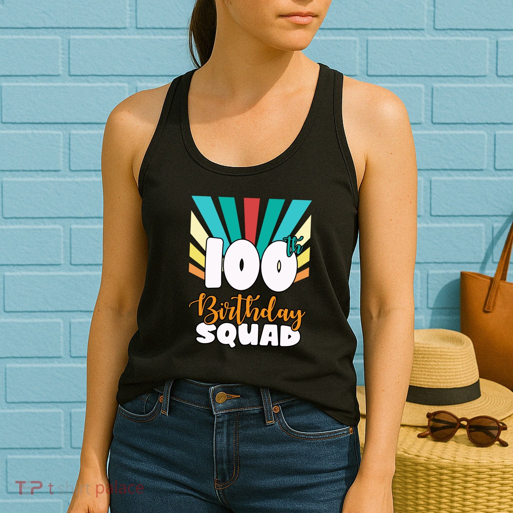 100th Birthday Squad 100 Years Old Women's Tank Top