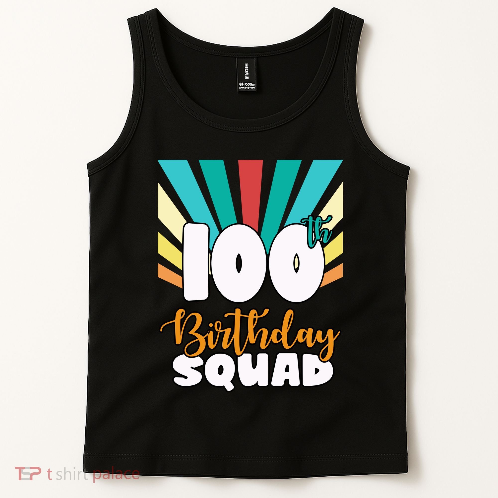 100th Birthday Squad 100 Years Old Tank Top