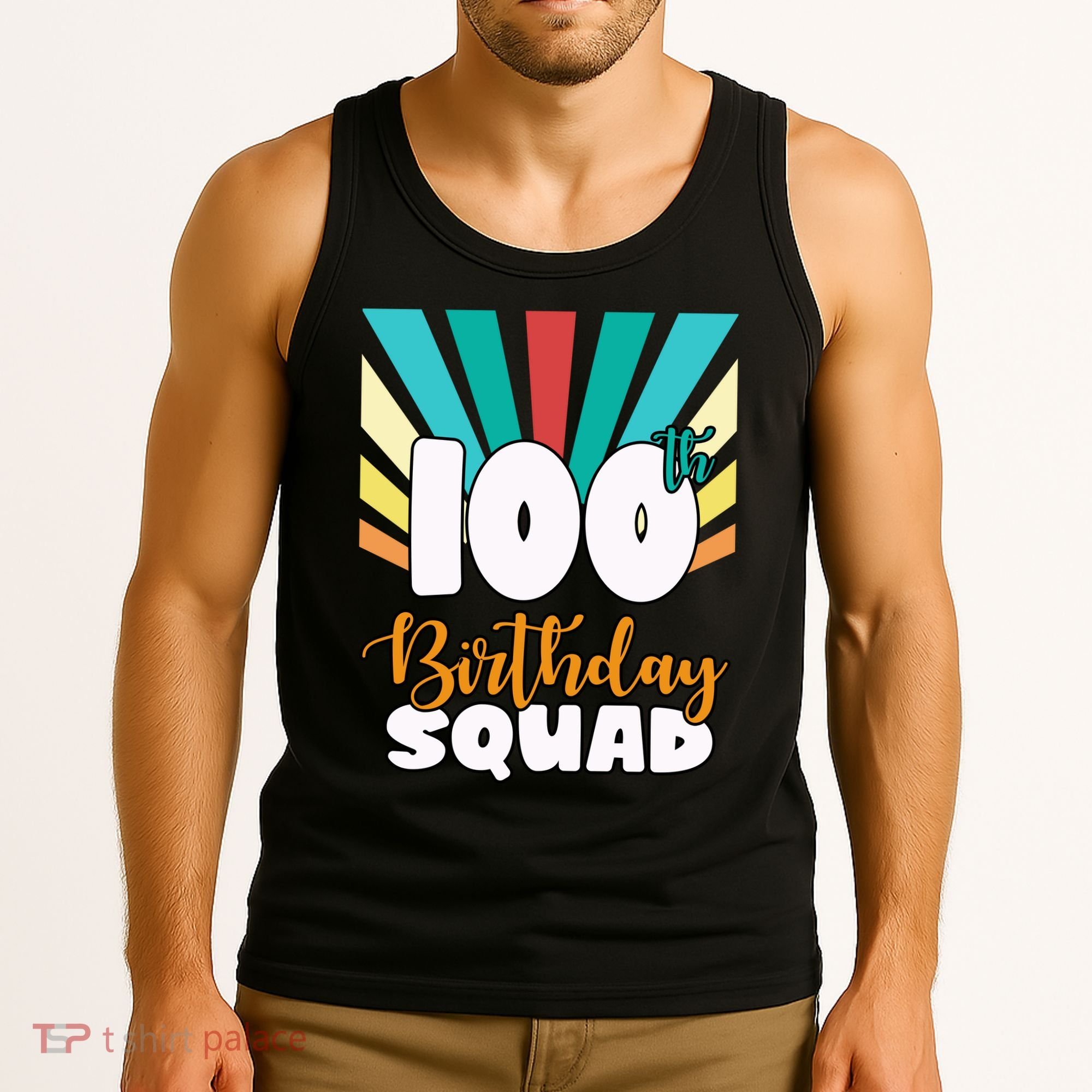 100th Birthday Squad 100 Years Old Tank Top