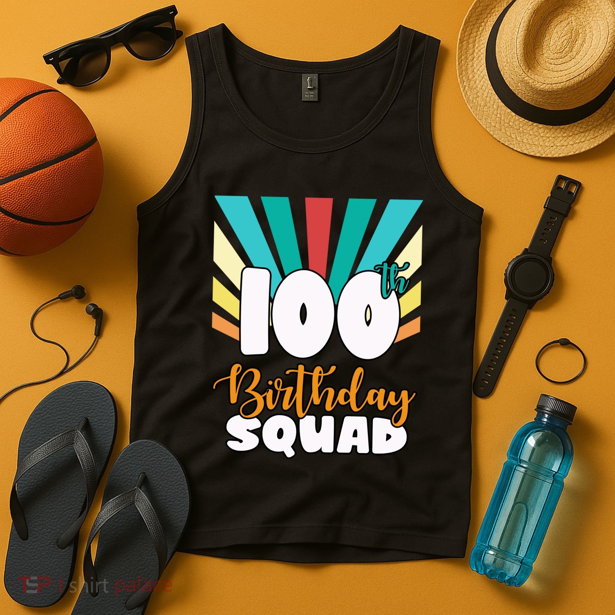 100th Birthday Squad 100 Years Old Tank Top