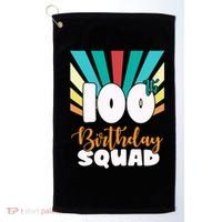 100th Birthday Squad 100 Years Old Golf Towel thumb 0