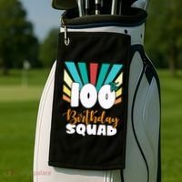 100th Birthday Squad 100 Years Old Golf Towel thumb 2