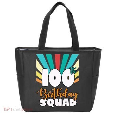 100th Birthday Squad 100 Years Old Tote Bag