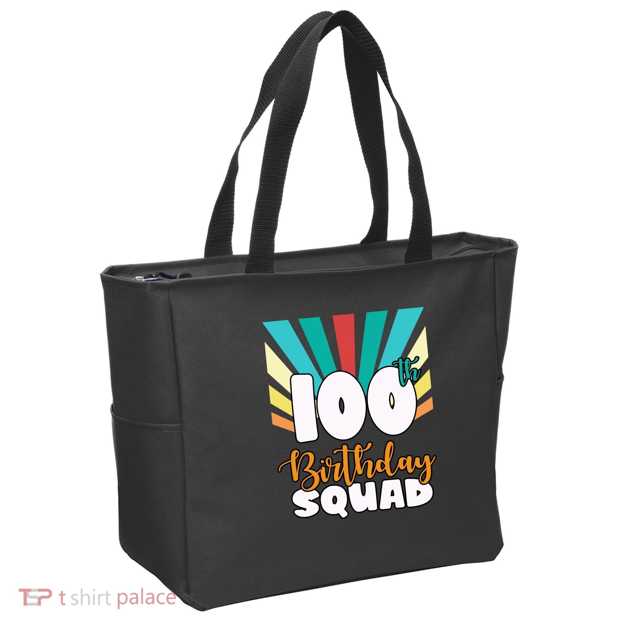 100th Birthday Squad 100 Years Old Tote Bag