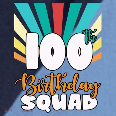 100th Birthday Squad 100 Years Old Raglan Baseball Sleeve Shirt