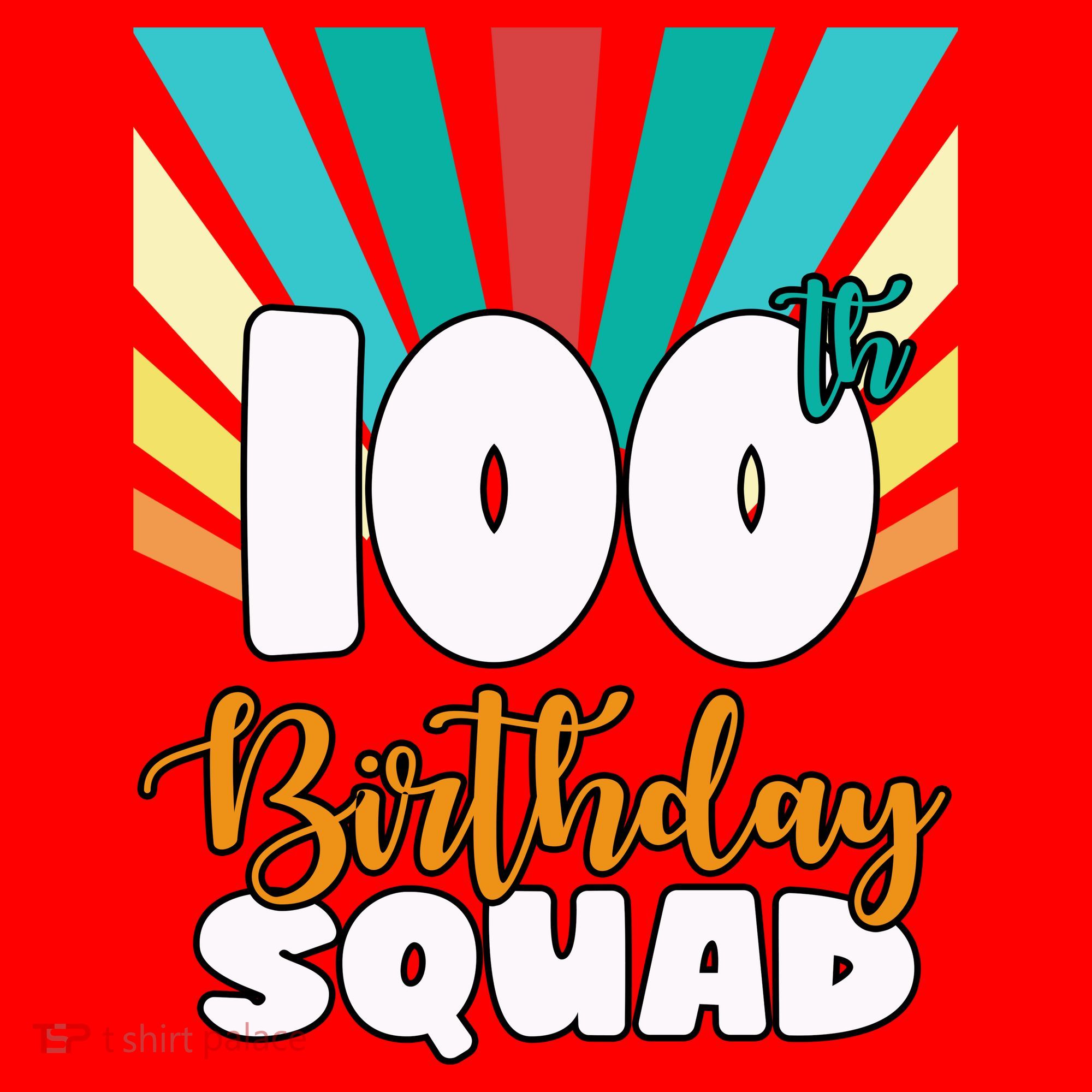 100th Birthday Squad 100 Years Old Santa Hat