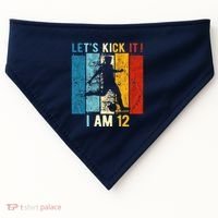 12th Birthday Soccer 12 Year Old Birthday USA-Made Doggie Bandana thumb 0