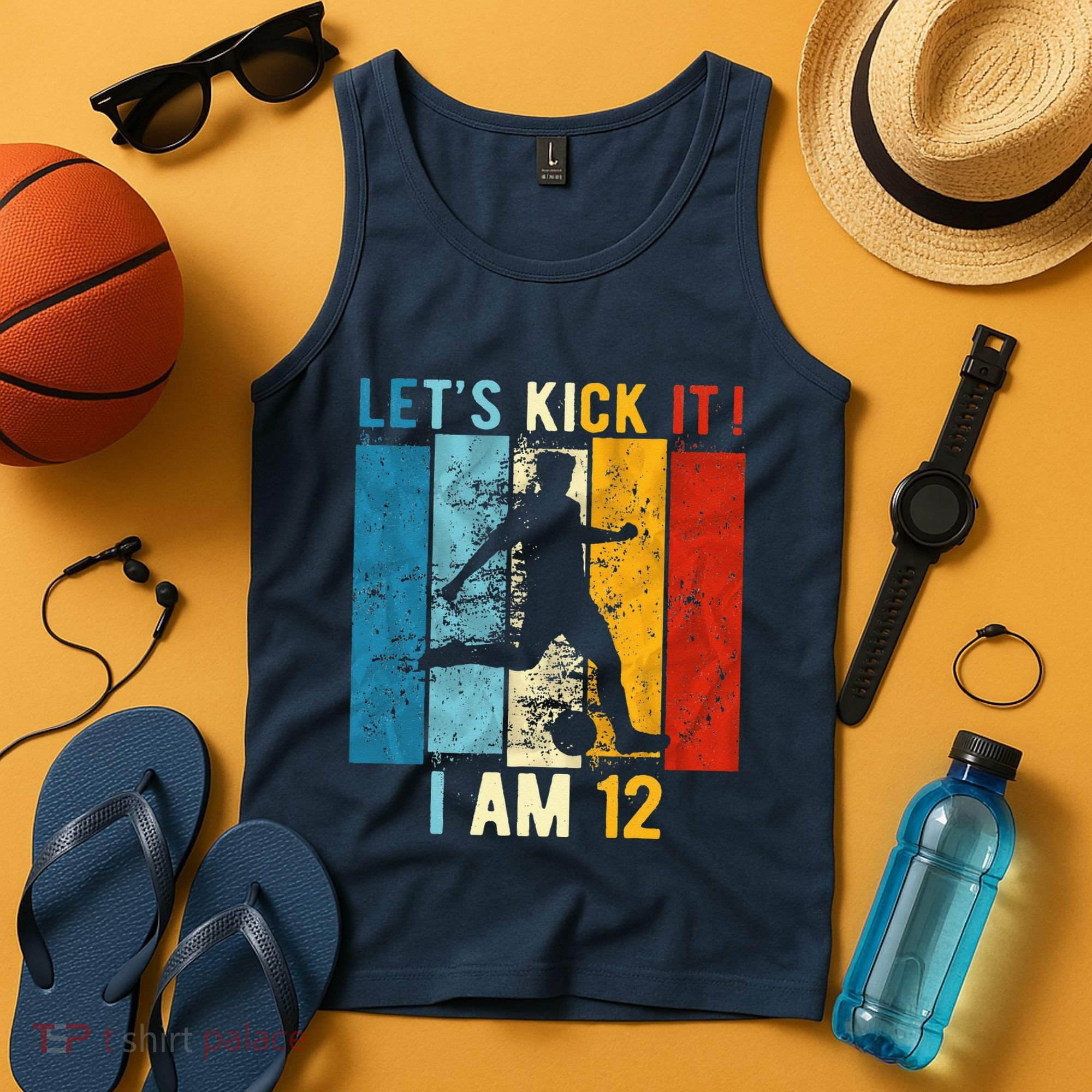 12th Birthday Soccer 12 Year Old Birthday Tank Top