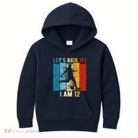 12th Birthday Soccer 12 Year Old Birthday Kids Hoodie thumb 0