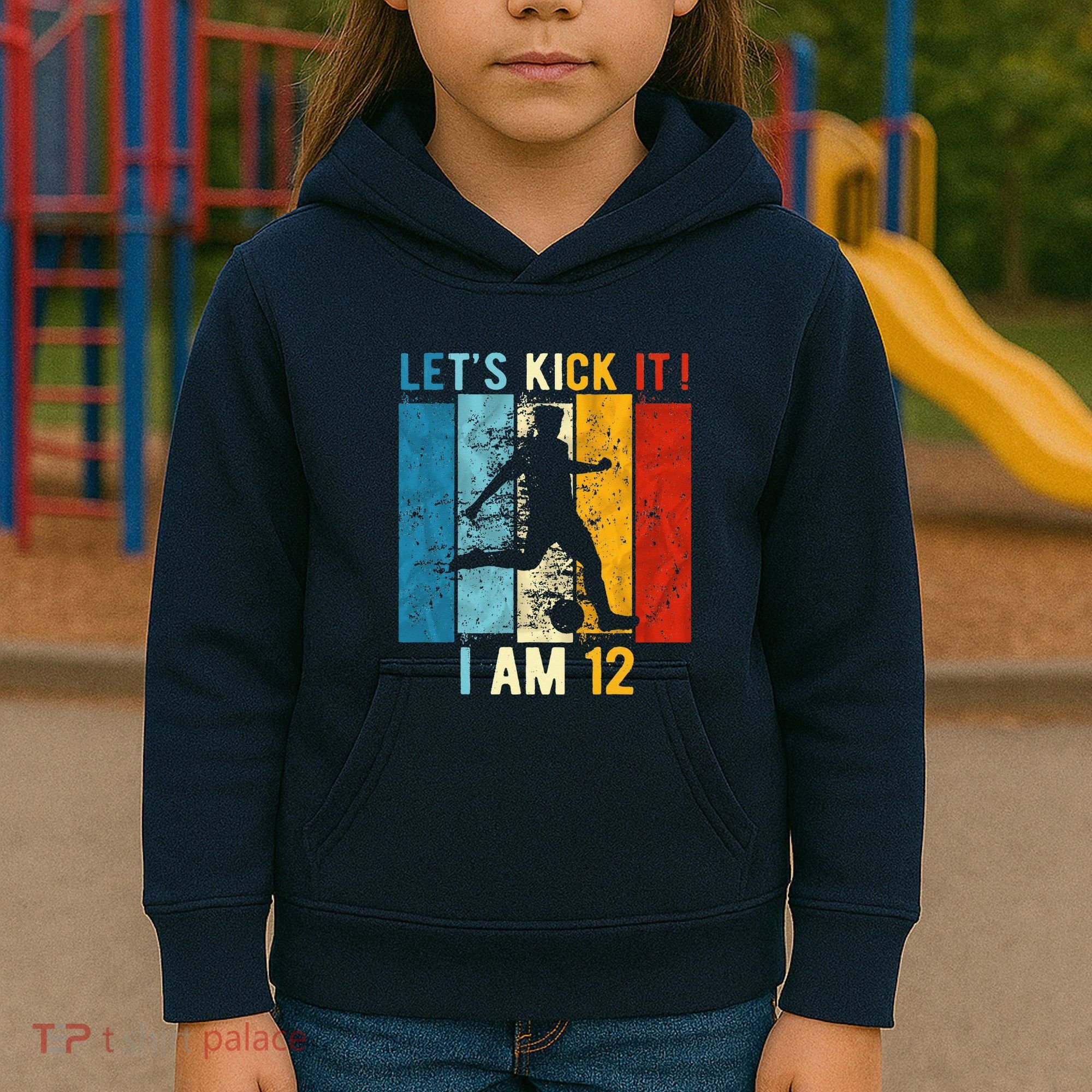 12th Birthday Soccer 12 Year Old Birthday Kids Hoodie