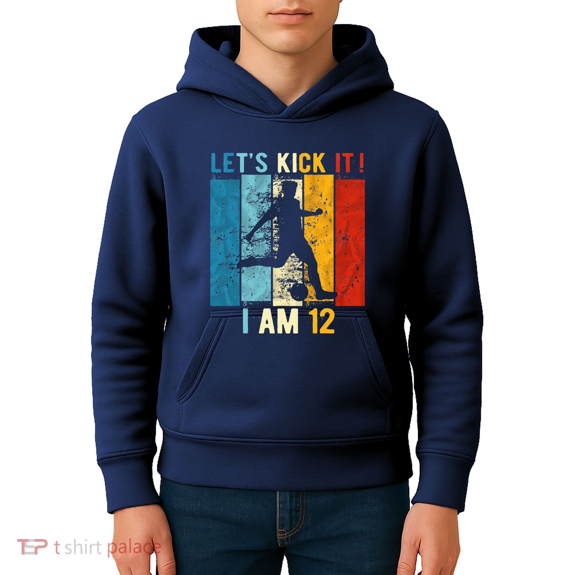 12th Birthday Soccer 12 Year Old Birthday Kids Hoodie