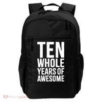 10th Birthday Shirt Gift Boy Age 10 Ten Year Old Boys Son TShirt Backpack thumb 0