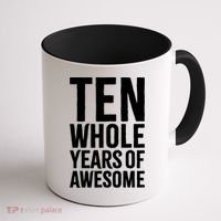 10th Birthday Shirt Gift Boy Age 10 Ten Year Old Boys Son TShirt Coffee Mug thumb 1
