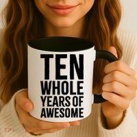 10th Birthday Shirt Gift Boy Age 10 Ten Year Old Boys Son TShirt Coffee Mug thumb 3