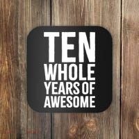 10th Birthday Shirt Gift Boy Age 10 Ten Year Old Boys Son TShirt Coaster thumb 0
