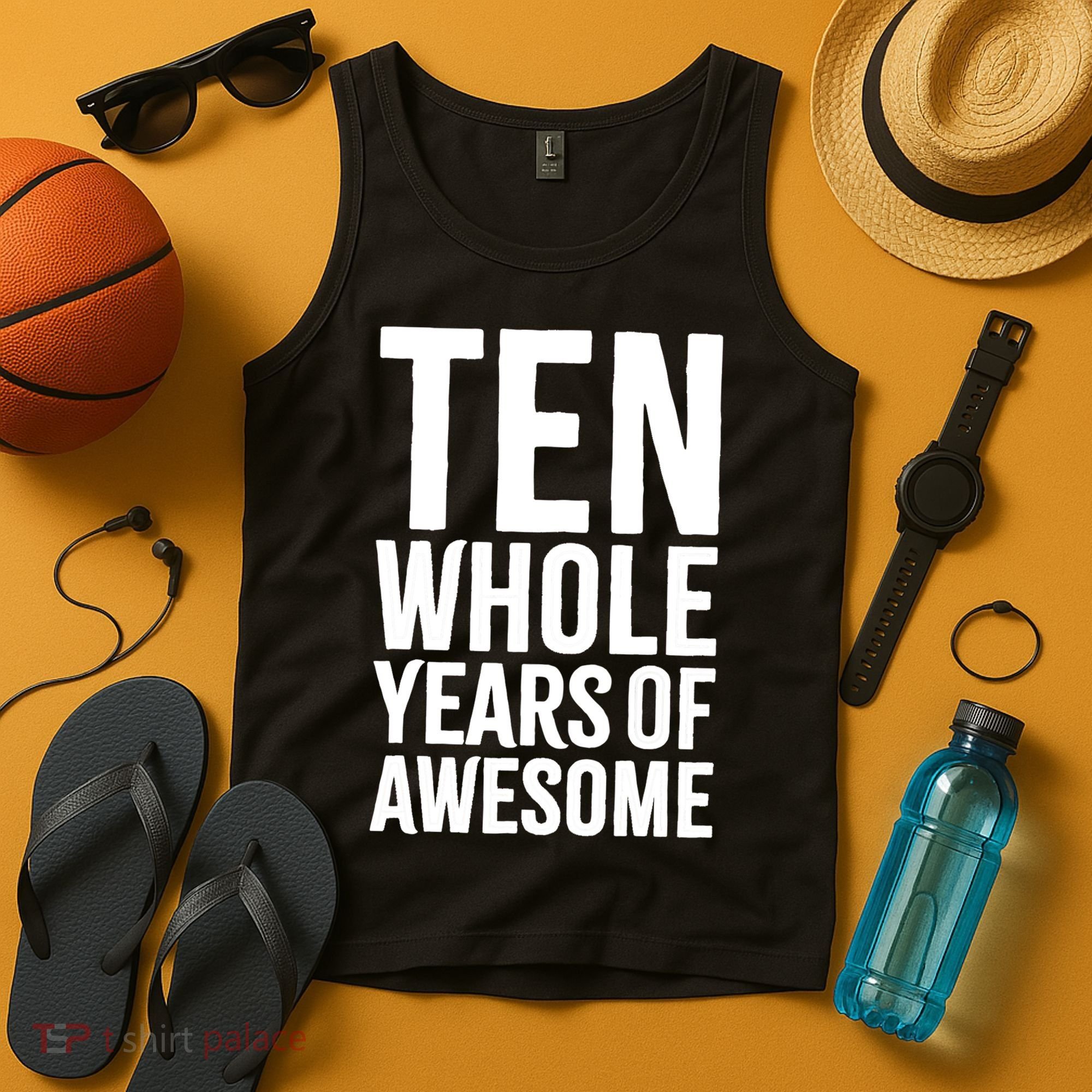 10th Birthday Shirt Gift Boy Age 10 Ten Year Old Boys Son TShirt Tank Top