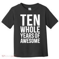 10th Birthday Shirt Gift Boy Age 10 Ten Year Old Boys Son TShirt Toddler T-Shirt thumb 0