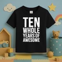 10th Birthday Shirt Gift Boy Age 10 Ten Year Old Boys Son TShirt Toddler T-Shirt thumb 3