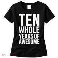 10th Birthday Shirt Gift Boy Age 10 Ten Year Old Boys Son TShirt Women's T-Shirt thumb 0
