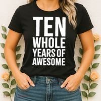 10th Birthday Shirt Gift Boy Age 10 Ten Year Old Boys Son TShirt Women's T-Shirt thumb 2