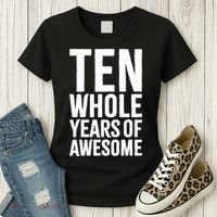 10th Birthday Shirt Gift Boy Age 10 Ten Year Old Boys Son TShirt Women's T-Shirt thumb 3