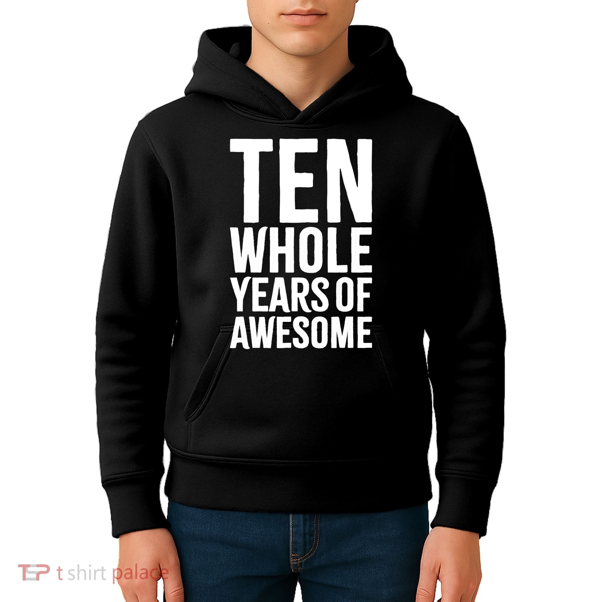 10th Birthday Shirt Gift Boy Age 10 Ten Year Old Boys Son TShirt Kids Hoodie