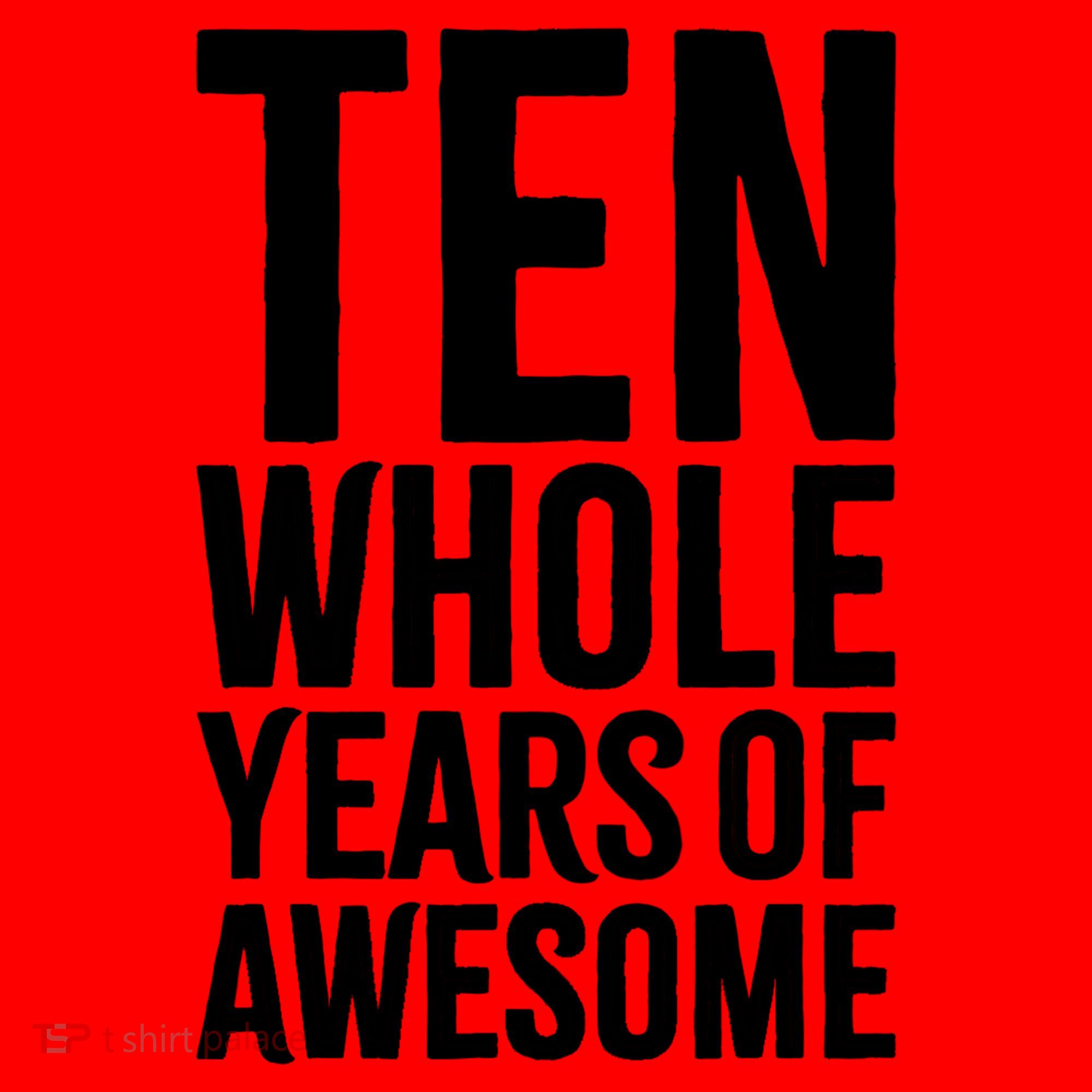 10th Birthday Shirt Gift Boy Age 10 Ten Year Old Boys Son TShirt Santa Hat