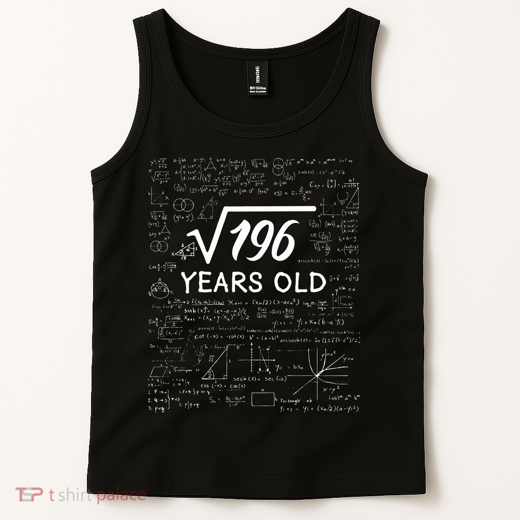 14 Birthday Son Him Funny Math 14th Birthday Tank Top