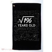 14 Birthday Son Him Funny Math 14th Birthday Golf Towel thumb 0