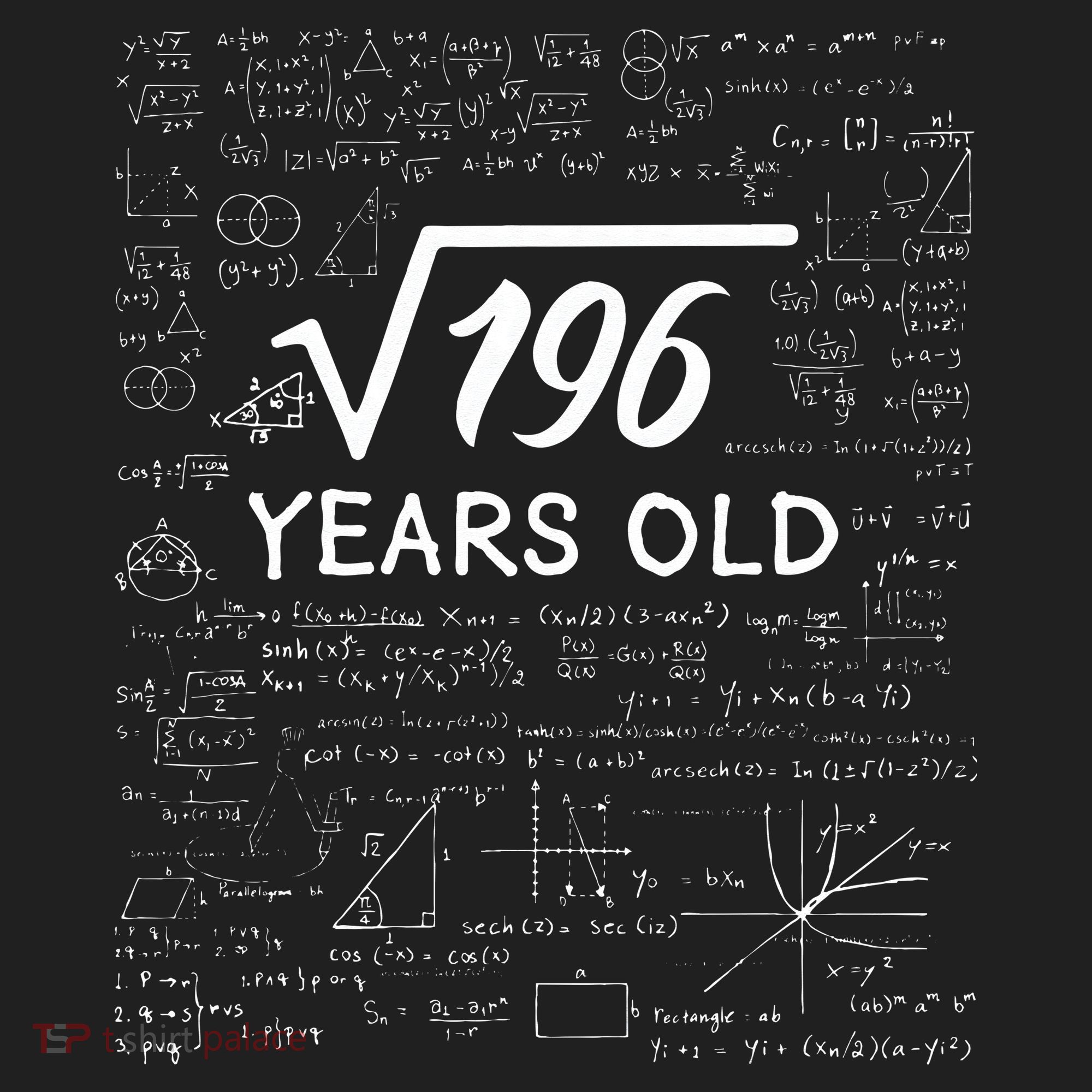 14 Birthday Son Him Funny Math 14th Birthday Golf Towel