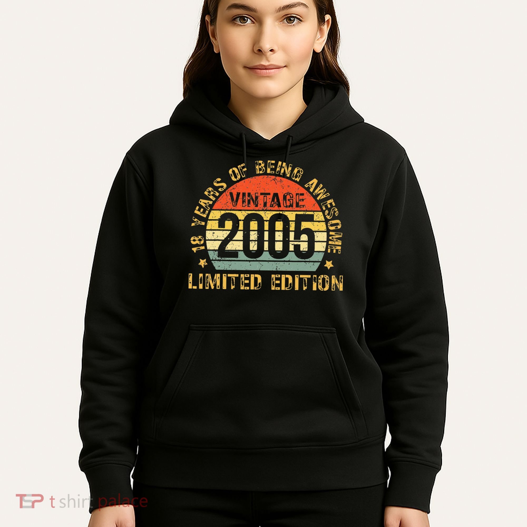 18yr BDay Son  Funny 2005 18th 18 Year Old Birthday Hoodie