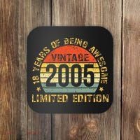 18yr BDay Son  Funny 2005 18th 18 Year Old Birthday Coaster thumb 0