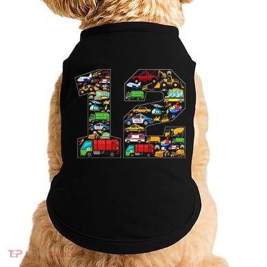 12th Birthday Transportation 12 Year Old Party Doggie Tank