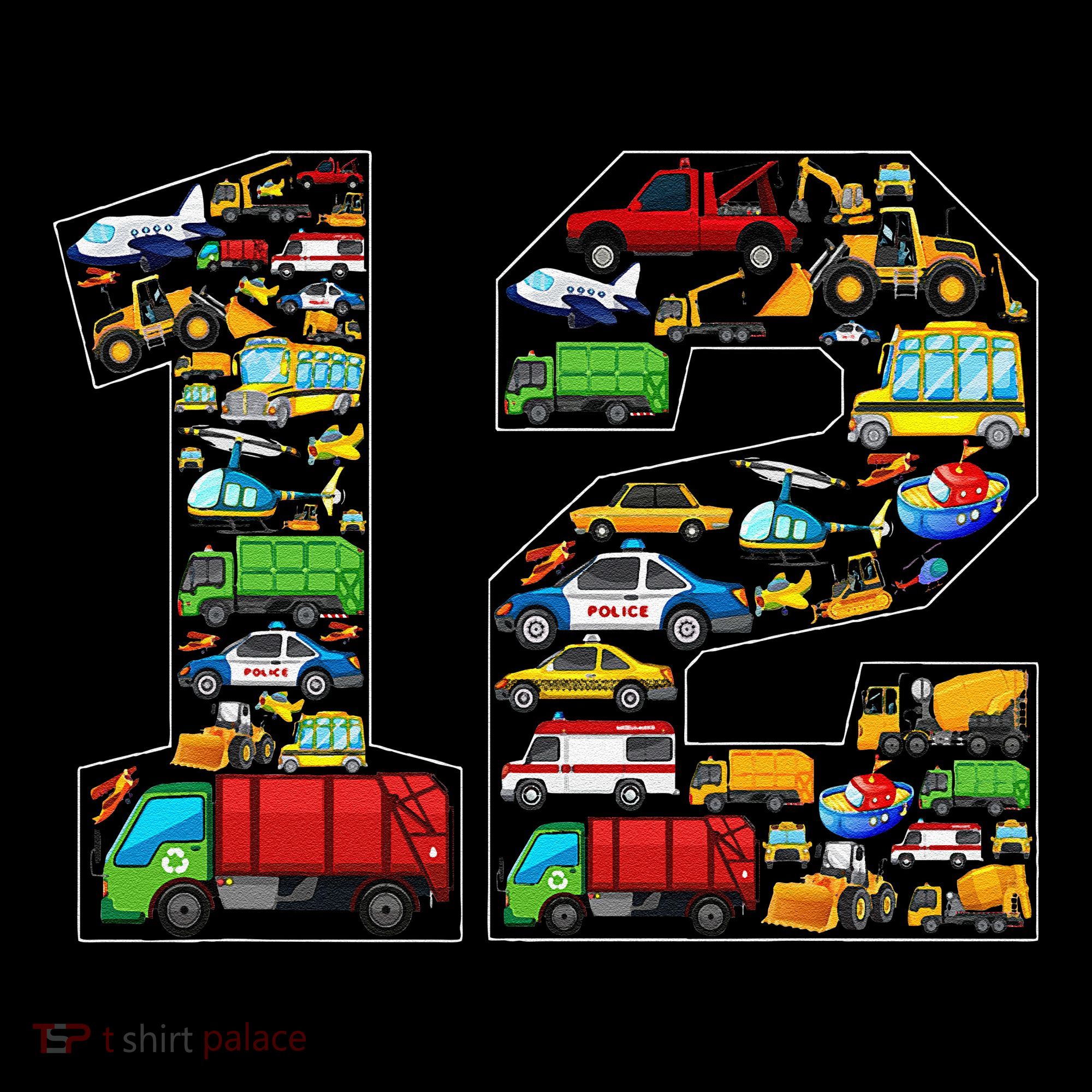 12th Birthday Transportation 12 Year Old Party Coffee Mug