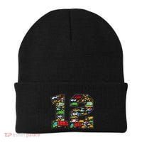 12th Birthday Transportation 12 Year Old Party Beanie thumb 0