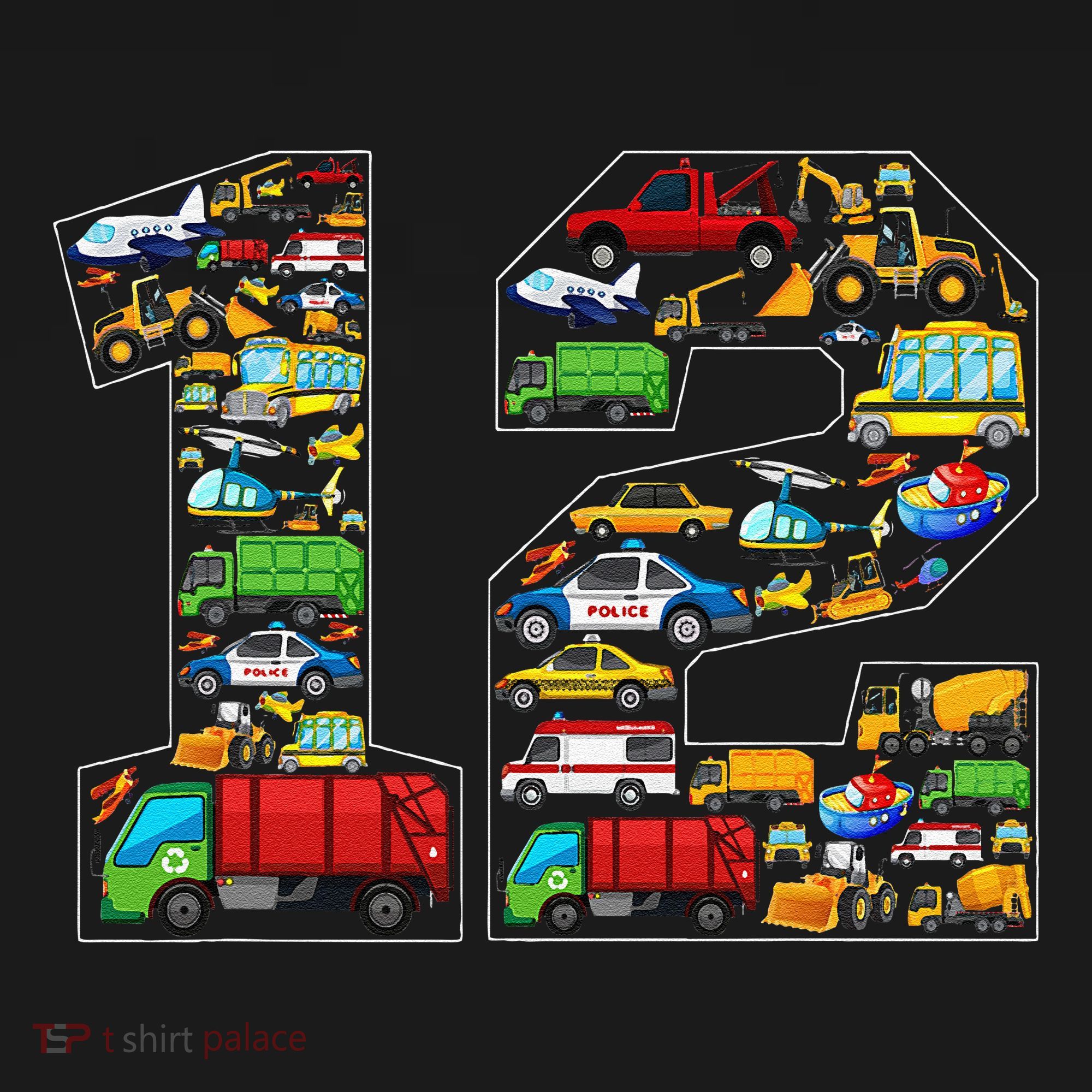 12th Birthday Transportation 12 Year Old Party Women's Hoodie