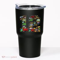 12th Birthday Transportation 12 Year Old Party Tumbler thumb 0