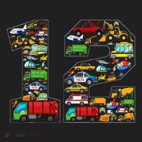 12th Birthday Transportation 12 Year Old Party Tumbler thumb 3