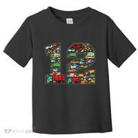 12th Birthday Transportation 12 Year Old Party Toddler T-Shirt thumb 0