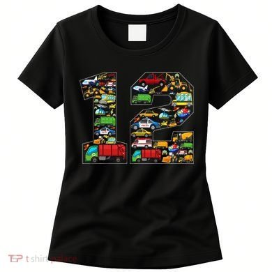 12th Birthday Transportation 12 Year Old Party Women's T-Shirt
