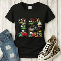 12th Birthday Transportation 12 Year Old Party Women's T-Shirt thumb 3
