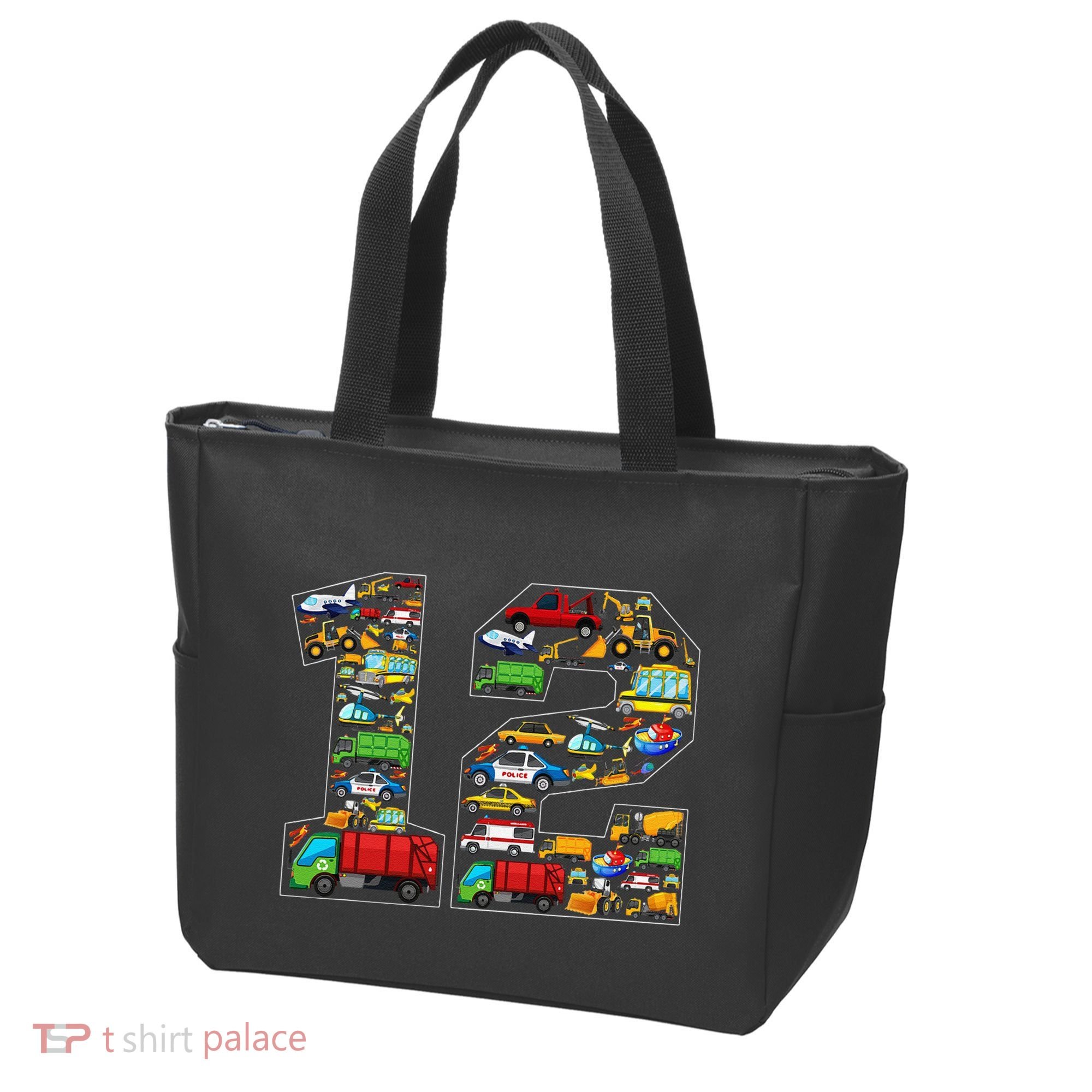 12th Birthday Transportation 12 Year Old Party Tote Bag