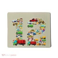 12th Birthday Transportation 12 Year Old Party Mousepad thumb 0