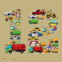 12th Birthday Transportation 12 Year Old Party Mousepad thumb 1