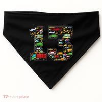 13th Birthday Transportation 13 Year Old Party USA-Made Doggie Bandana thumb 0